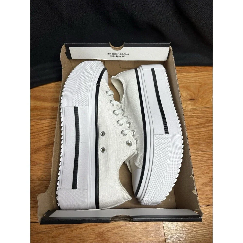 Converse Chuck Taylor All Star Lift Double Stack Platform White Size 9.5 NIB